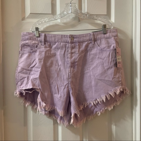 NWT Wild Fable Lavender Highest Rise Denim Shorts 16W